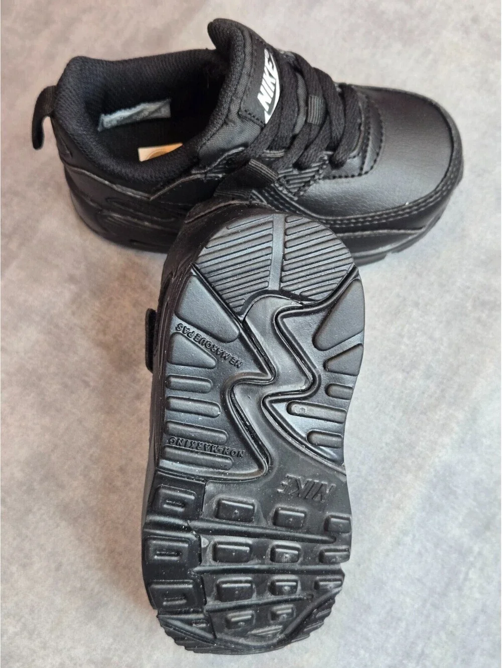 Nike Air Max 90 EasyOn - Triple Black (IH1418-028) Toddler Size 7C BRAND NEW
